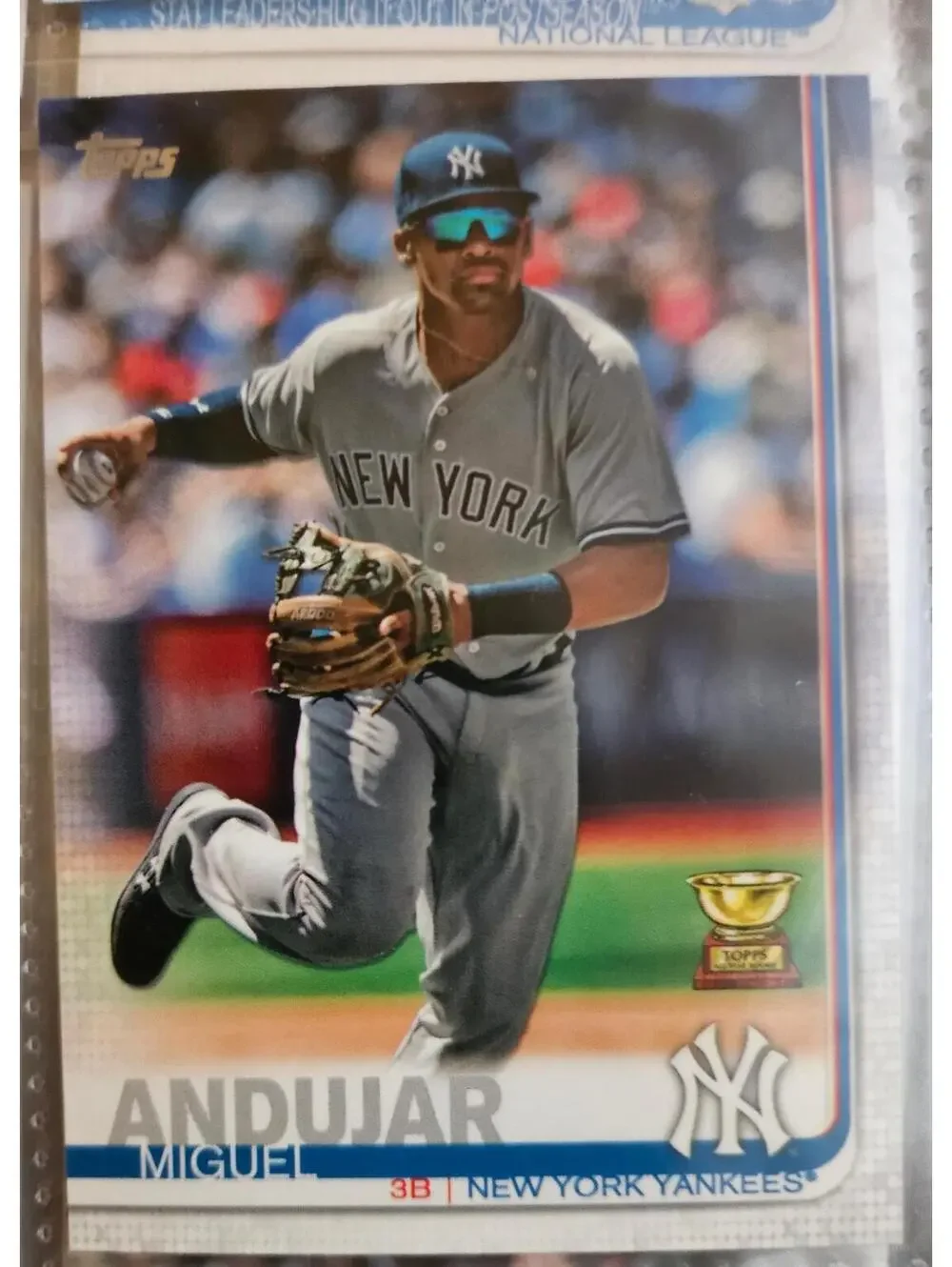 2019 Topps Series 1 Miguel Andujar #132 All-Star Rookie Gold Cup